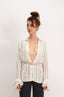 Frill Silk Blouse | S-L