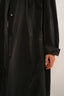 Solid black raincoat